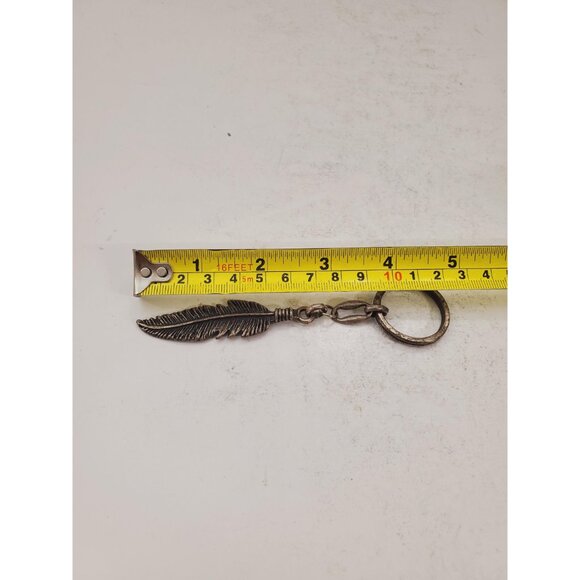 Feather Pendant Key Ring, Nature Pendant Key Ring, Feather Key Chain, Me… - Picture 7 of 7